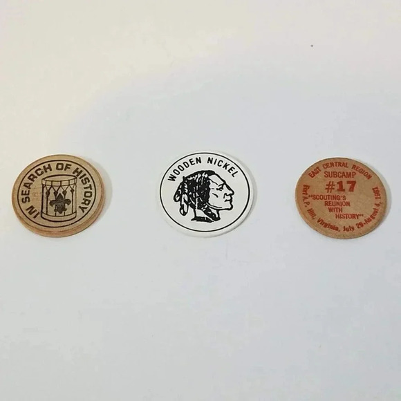 Boy Scouts 1981 National Jamboree Wooden Nickels - Picture 2 of 8
